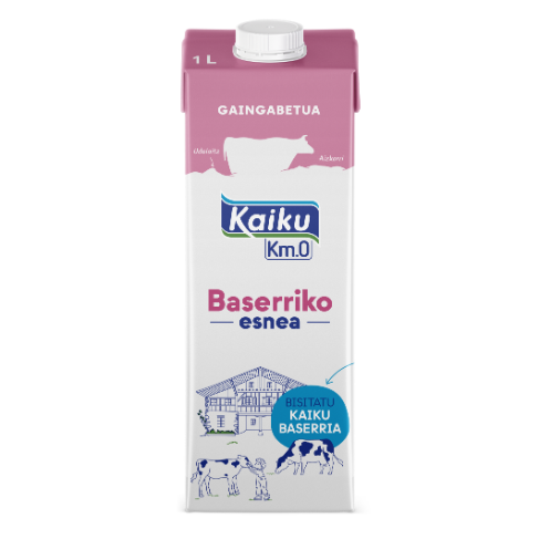 Leche desnatada Kaiku Km0